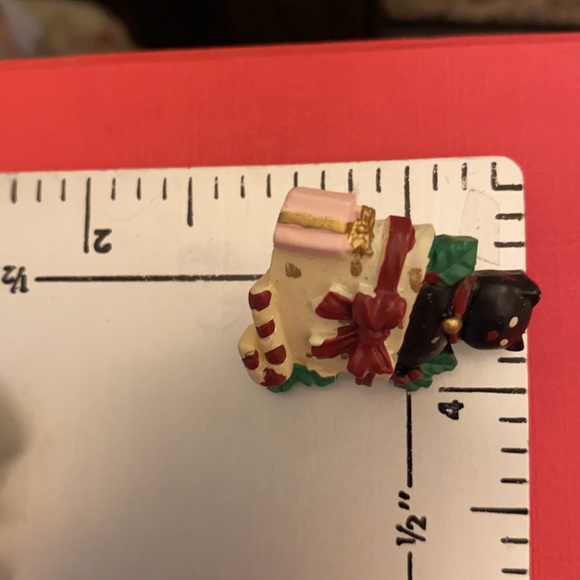 Vintage button covers/toppers & pierced kitty earrings - Picture 12 of 12